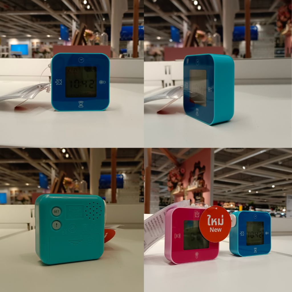 klockis-ikea-นาฬิกาปลุก-สีขาว-ตั้งปลุก-บอกอุณหภูมิ-จับเวลา-สไตล์มินิมอล-ของแท้-จาก-อิเกีย