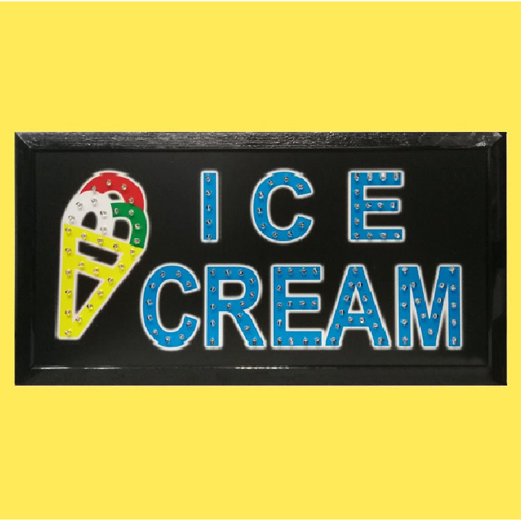 ป้ายไฟ-led-ice-cream-ป้ายไฟตกแต่งหน้าร้าน-โดดเด่นสะดุดตา