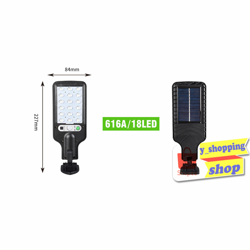 ภาพหน้าปกสินค้าSALE มีตำหนิ --616A Solar motion sensor light 18 LED 3 โหมด ไฟติดผนังโซล่าเซลล์พลังงานแสงอาทิตย์ เซ็นเซอร์ จากร้าน y_shopping บน Shopee