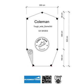 Groundsheet for Coleman tough wide dome 300