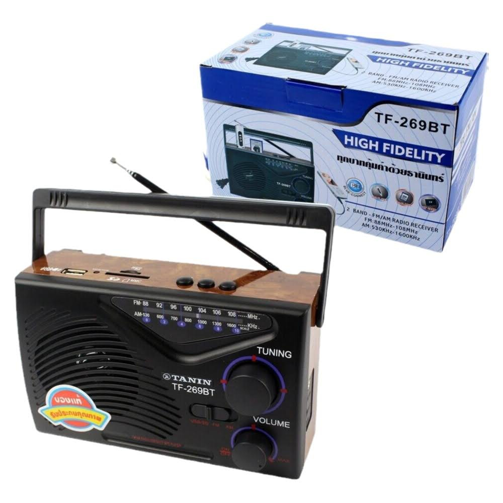 ภาพสินค้าวิทยุ ธานินทร์ TANIN TF-269BT วิทยุมีบลูทูธในตัว ฟังได้ทั้ง AM/FM/เล่นUSBได้/SD/MP3/BT ( ใช้ถ่านและไฟบ้าน) จากร้าน easy_on_you บน Shopee ภาพที่ 2