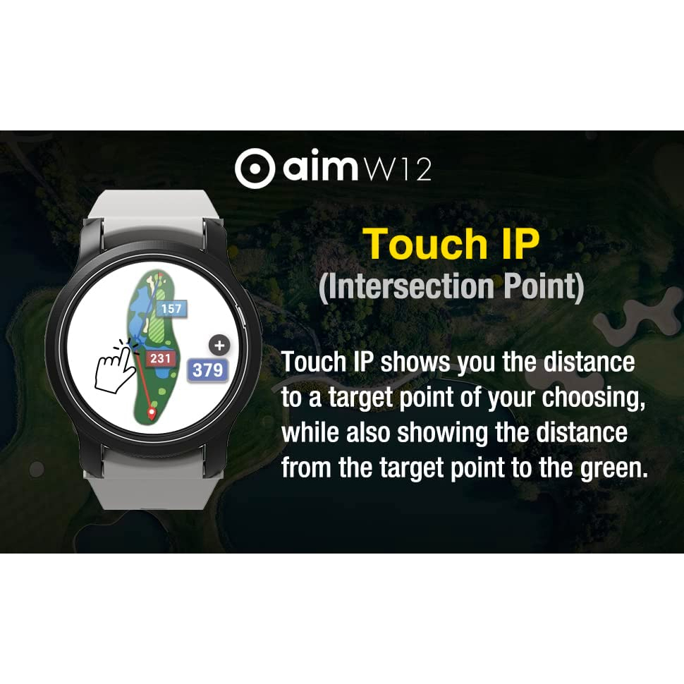 golf-buddy-aim-w12-golf-gps-watch-หน้าจอทัชสกรีนระดับพรีเมี่ยม-full-color-โหลดล่วงหน้ากว่า-40-000-สนามทั่วโลก-นาฬิกา-gol