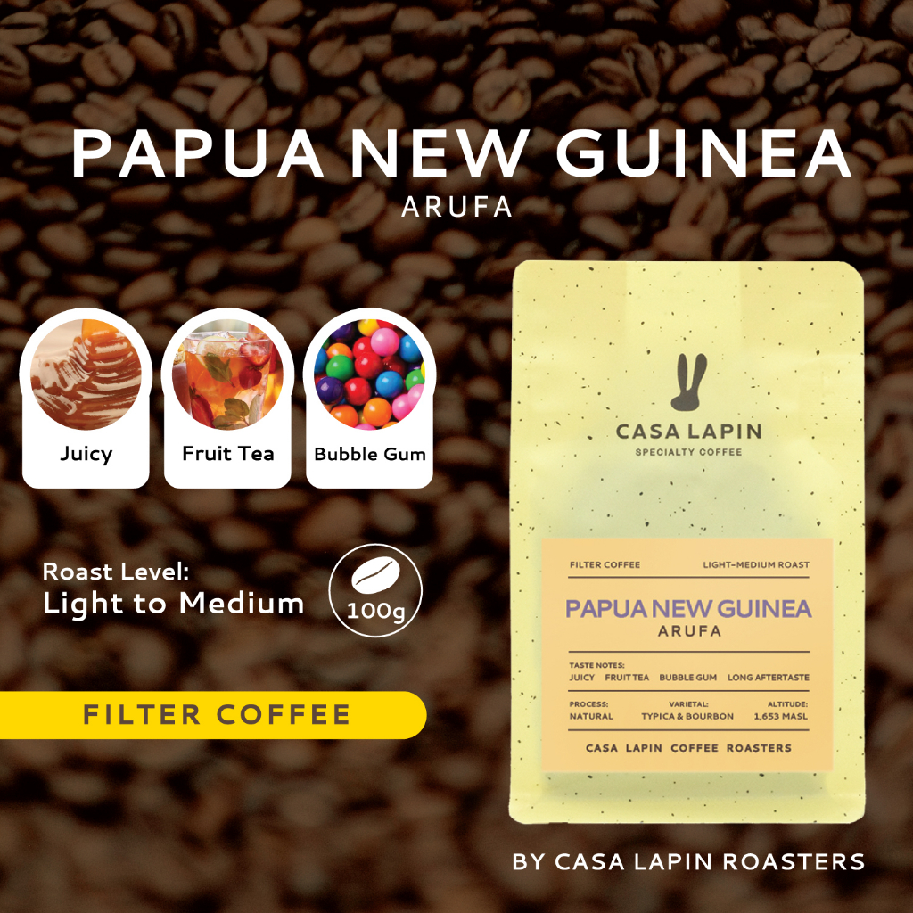 papua-new-guinea-arufa-100g-เมล็ดกาแฟสำหรับชง-drip-filter-l-อาราบิก้า100-l-coffee-beans-l-casa-lapin