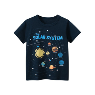 27kids เสื้อยืดเด็ก 9451 อวกาศ THE SOLAR SYSTEM