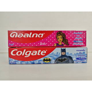 Colgate ยาสีฟันเด็ก คอลเกต แบทแมน &amp; บาร์บี้ รสบับเบิ้ลฟรุต ขนาด 40 กรัม