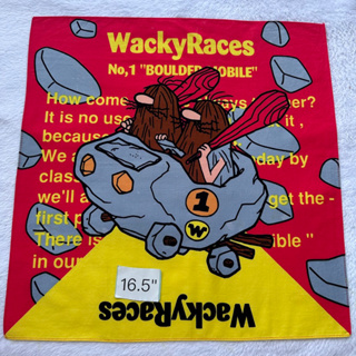 Wacky Races Hanna Barbera ผ้าเช็ดหน้าการ์ตูน