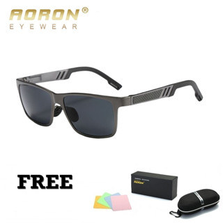 AORON-A6560 [ กรอบเทา ] แว่นตากันแดด เลนส์ HD Polarized UV400 สินค้าพร้อมส่งจากไทย