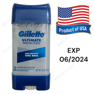 Gillette Ultimate Protection clear gel cool wave 3.8 oz(107g)