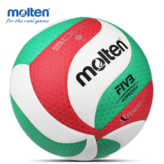 molten-วอลเลย์บอลหนัง-volleyball-pu-th-v5m5000-fivb-1650-แถมฟรี-ตาข่ายใส่ลูกฟุตบอล-เข็มสูบลม