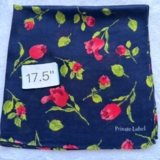 Private Label ผ้าเช็ดหน้า ลายดอกไม้