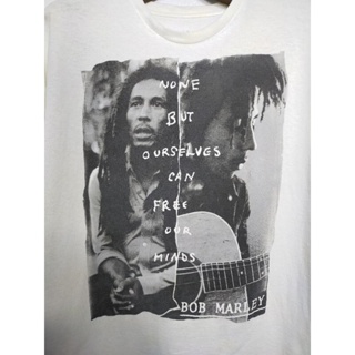 เสื้อยืด มือสอง เสื้อวง Bob Marley อก 54 ยาว 30