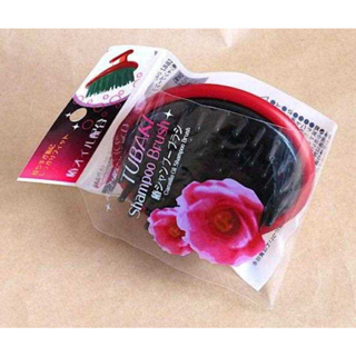 [พร้อมส่ง]Tubaki Shampoo Brush Camellia Oil Shampoo Brush  แปรงแชมพูผสมน้ำมันดอกคามิเลีย  แปรงผมทรงกลมขนาด 8 ซม.