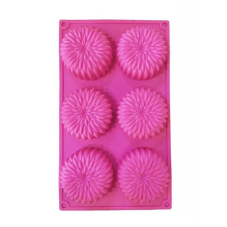 แม่พิมพ์ซิลิโคน ดอกไม้ 6 ช่อง  Flower Silicone Mold