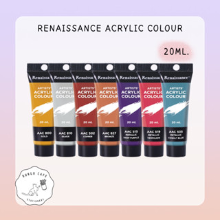 Renaissance Arcylic colour 20ml. // เรนาซองค์ สีอะคริลิค แบบหลอด ขนาด 20 มล.