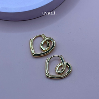 avantgarde.bkk 💕 Love eternally hoop earrings (brass+18K)