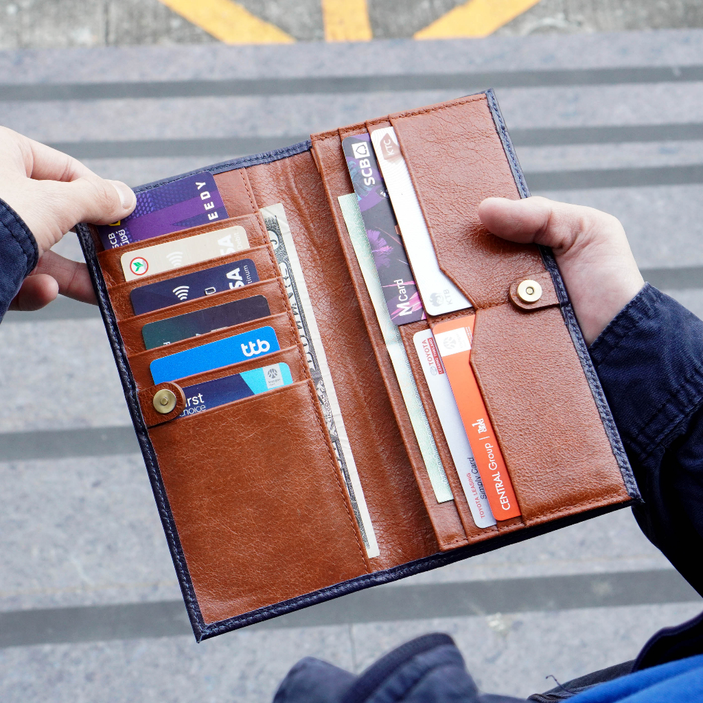 folio-tuff-long-wallet-กระเป๋าสตางค์ผู้ชายใบยาว-ทำจากหนังแท้