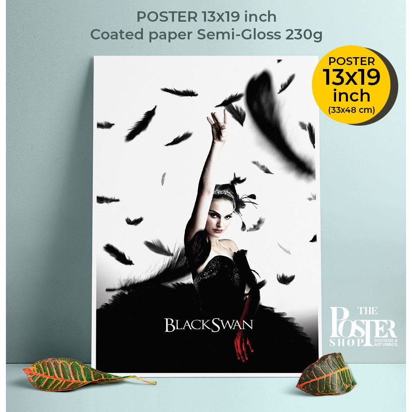 Black Swan Poster (2010) โปสเตอร์ภาพยนต์ แบล็ค สวอน / Natalie Portman ...