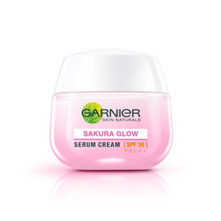 Garnier Sakura Glow Hyaluron Serum Cream SPF30 PA+++ 50ml.