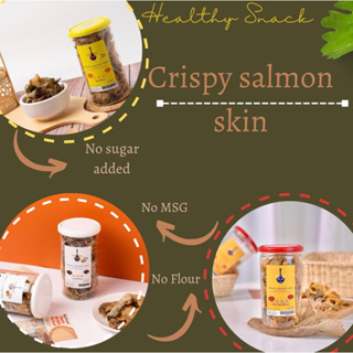 สินค้า (ซื้อ 2ลดเพิ่ม50บาท) KETO หนังปลาแซลมอน Crispy Salmon Skin PrikMe