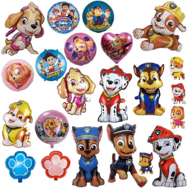 paw-patrol-ลูกโป่งฟอยล์paw-patrol-ลูกโป่งวันเกิด-ของเล่นเด็กpaw-patrol