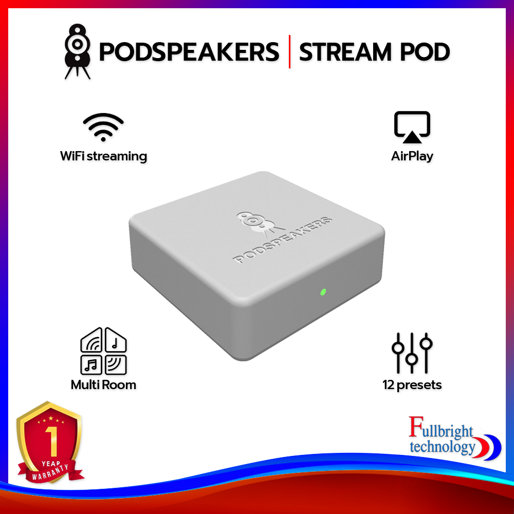 Podspeakers StreamPod เครื่องสตรีมเพลงผ่านเครือข่าย Wi-Fi ประกันศูนย์ 1 ...