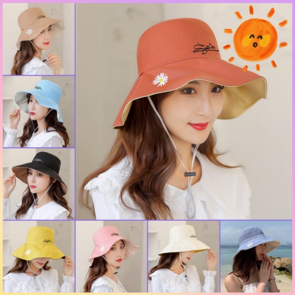 ภาพหน้าปกสินค้าหมวกกันแดดหญิง หมวกแฟชั่นหญิง hat for women 2ด้าน ปกป้องผิวจากแสงแดดอย่างมีสไตล์