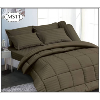 ลิขสิทธิ์แท้💯MS11 : Sweet dreams ชุดเครื่องนอน สวีทดรีม รุ่นสีพื้น Microtech Stripe  ผ้าปู 3.5 ,5, 6 ฟุต, ผ้านวม