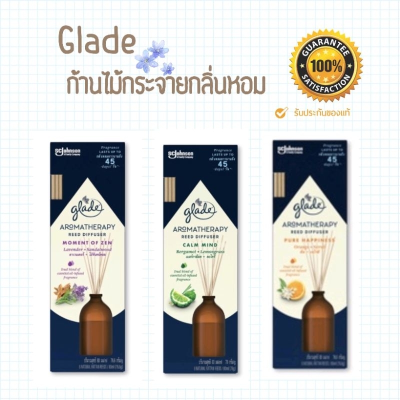 Glade Aromatherapy Reed Diffuser 80 ml Shopee Thailand