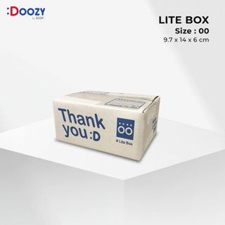 ภาพหน้าปกสินค้าLite Box กล่องไปรษณีย์ ขนาด 00 (9.7x14x6 ซม.)  แพ็ค 20 ใบ กล่องพัสดุ กล่องฝาชน Doozy Pack ถูกที่สุด! ที่เกี่ยวข้อง