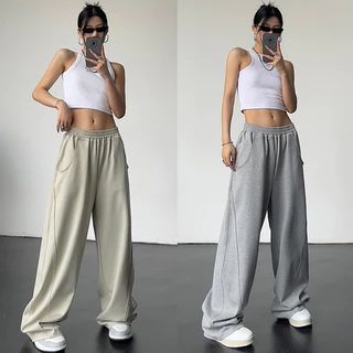 โปรโมชั่น Flash Sale : 7สี กางเกงวอร์ม กางเกงขายาว เส้นเยื่องเพิ่มความพิเศษ ใส่แล้วดูผอม 0040