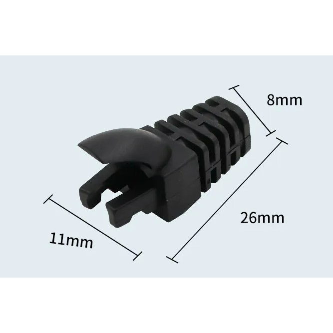 บูทครอบหัว-rj45-บูทครอบหัวแลน-cat5e-locking-plug-boot-ยางครอบหัวแลน-ปลั๊กบูทส์-boot-lan-บูทเอเลี่ยน-boot-alien