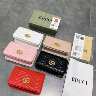 กระเป๋า Gucci มาม่อนวอลเลท  ขนาด 19×11×6 มีกล่อง Gucci สีเขียวสุดหรู