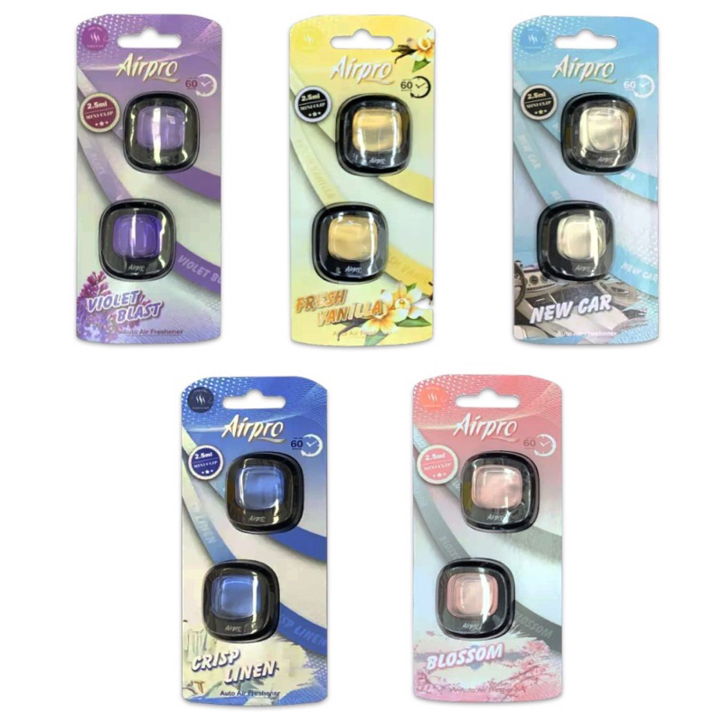 น้ำหอมรถยนต์ ปรับอากาศ ในรถยนตร์ Airpro Air Freshener 2 ชิ้น Shopee