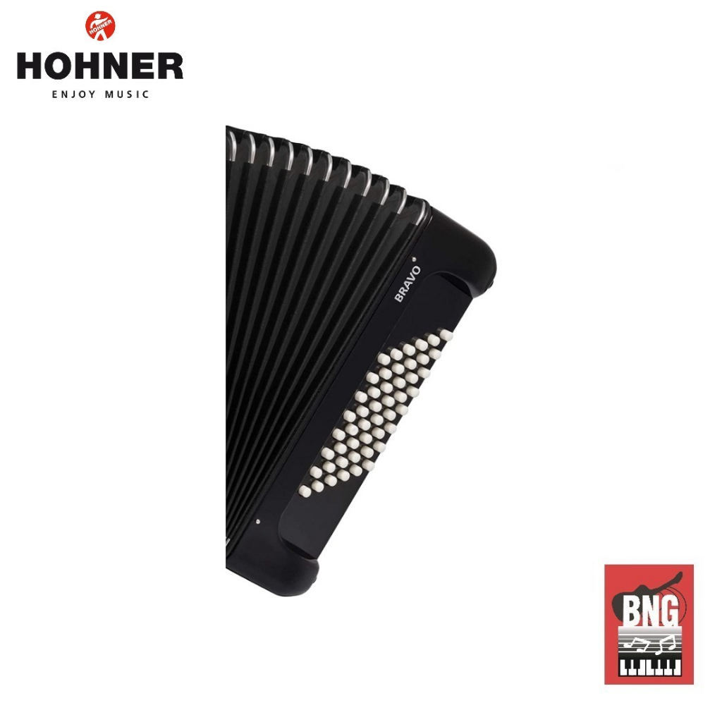 hohner-bravo-48-bass-black-แอคคอเดียน-บราโว้-48-เบส-26-คีย์-เสียงดี-วัสดุแข็งแรง-ทนทาน