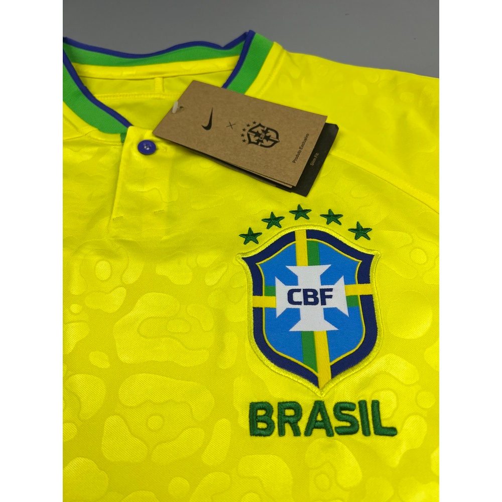 เสื้อบอล-แฟนบอล-ทีมชาติ-บราซิล-เหย้า-2022-23-brazil-home-ฟุตบอลโลก-world-cup-2022
