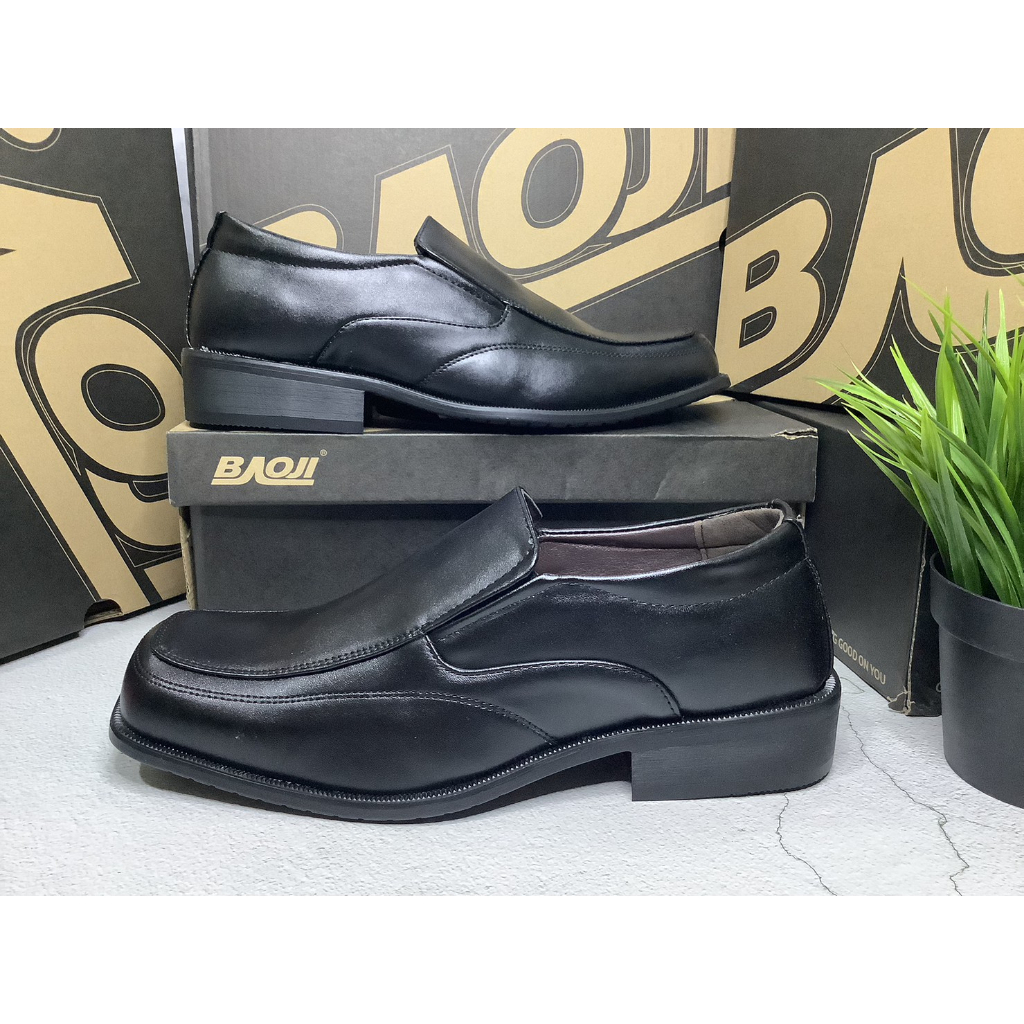 baoji-รองเท้าคัทชู-รองเท้าหนัง-ยี่ห้อบาโอจิ-baoji-รุ่นbj3375-size-39-46
