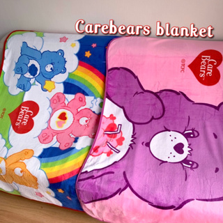 (พร้อมส่ง💛) Carebears blanket ผ้าห่มแคร์แบร์ นำเข้าจากเกาหลีแท้100%