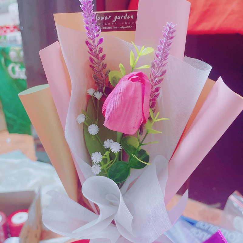 ช่อดอกไม้-ช่อทิวลิป-ช่อปัจฉิม