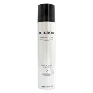 Milbon Medium Hold Hairspray 6- 210g สเปรย์ล็อคลอนดัด ให้ลอนอยู่ทรงได้ยาวนานชนิดไม่เหนียว ไม่แข็งมาก