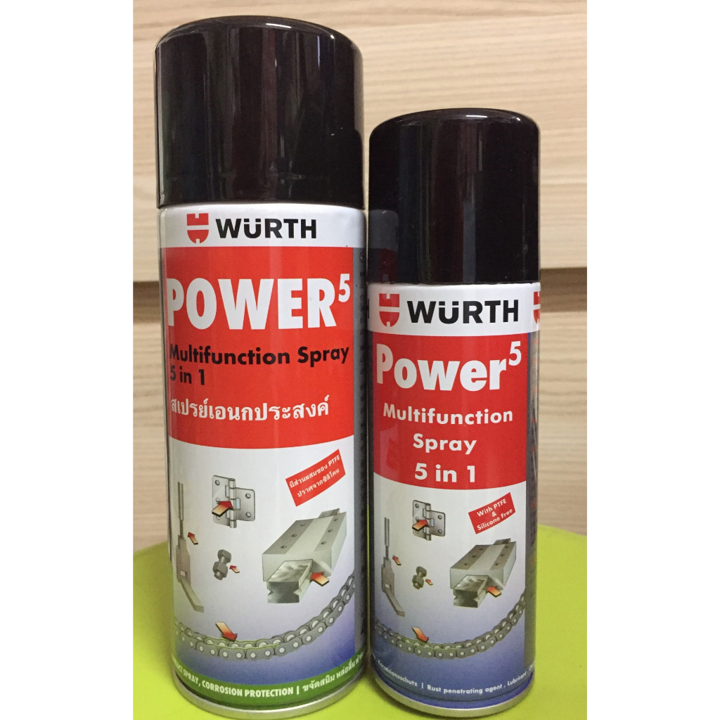 สเปรย์ไล่ความชื้น Wurth เปรย์เอนกประสงค์ Power5 Wuth | Shopee Thailand