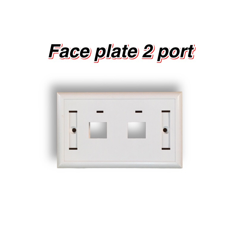 หน้ากาก-2ช่อง-face-plate-2-port