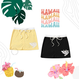 สินค้า Hawaii bodycon skirt กระโปรงสั้น คลุมบิกินี่