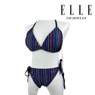 ชุดว่ายน้ำยี่ห้อ Elle แท้ 2ชิ้น bikini กัน UV ราคาเต็ม 2,xxx ผ้าหนาอย่างดี มีฟองน้ำซับใน