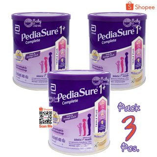 เช็ครีวิวสินค้าพีเดียชัวร์ 1+ คอมพลีท PediaSure 1+ จำนวน 3 กระป๋อง