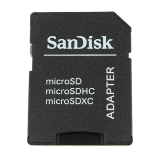 ภาพขนาดย่อของภาพหน้าปกสินค้าแท้ 100% Sandisk Adapter Micro SD to Full SD adapter ตัวแปลง SD สำหรับอ่าน Micro SD card จากร้าน tistyherb บน Shopee