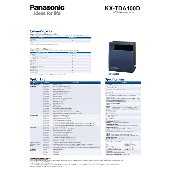 kx-tda100dbp-มือสอง-ตุ้สาขาpanasonic-ดิจิตอล-digital-pbx-8-4d-24a