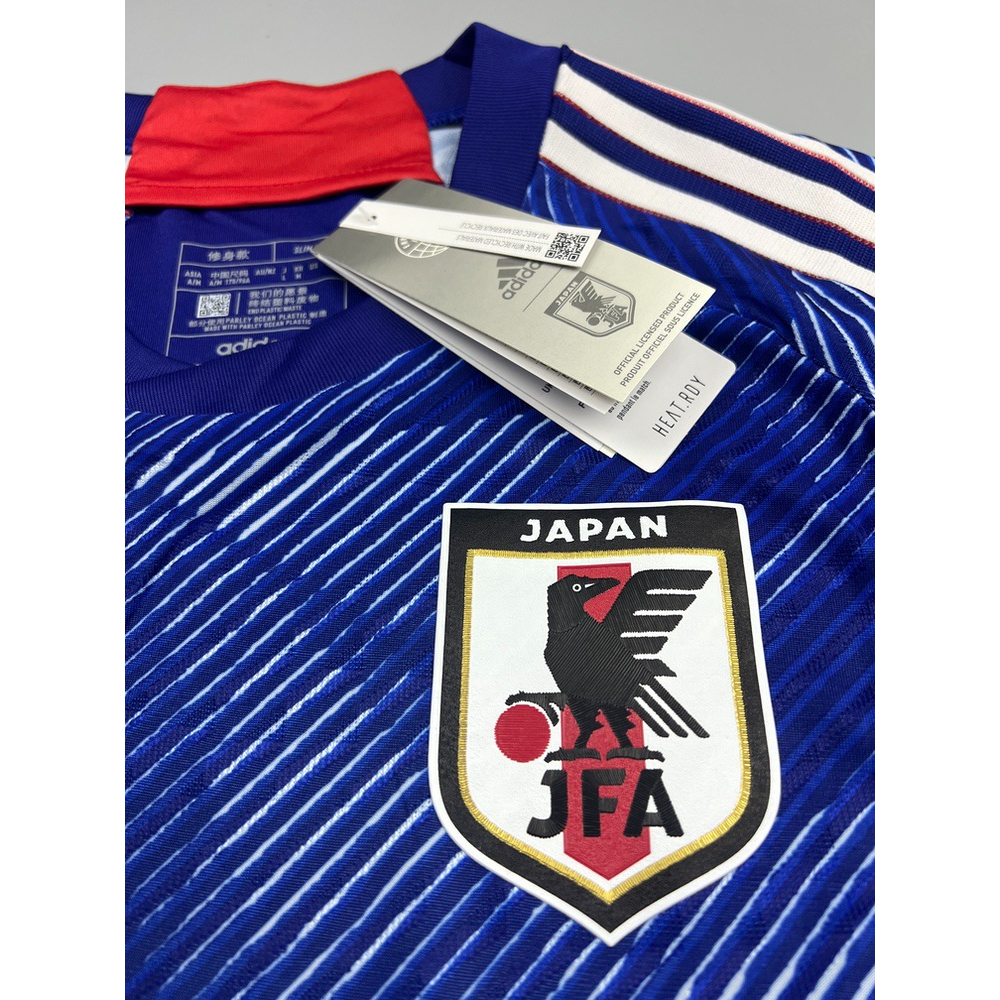 เสื้อบอล-เพลเย่อ-ทีมชาติ-ญี่ปุ่น-เหย้า-2022-23-player-japan-home-เบอร์ชื่ออาร์ม-การ์ตูน-10-tsubasa