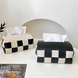 พร้อมส่ง🍑 กล่องทิชชู่ Tissue Box ที่ใส่ทิชชู่ ทรงสีเหลี่ยมผืนผ้า Nordic Style ของแต่งห้อง น่ารัก
