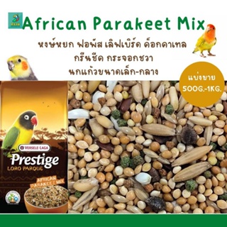 ภาพหน้าปกสินค้าAfrican Parakeet Mix (แบ่งขาย 500G-1KG.) สำหรับนกเลิฟเบิร์ด และนกแก้วขนาดเล็ก ที่เกี่ยวข้อง