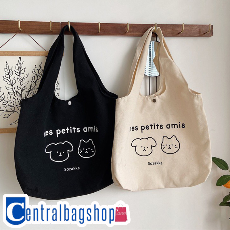 centralbagshop-c1673-กระเป๋าผ้าแคนวาสsozakkaใบใหญ่